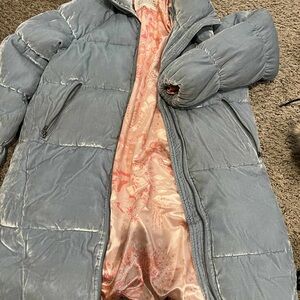 Odd Molly Blue and Pink Puffer Jacket